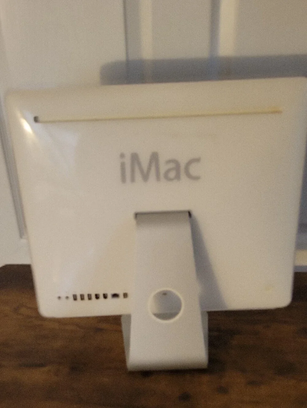 Apple White iMac Desktop with Built-in Display